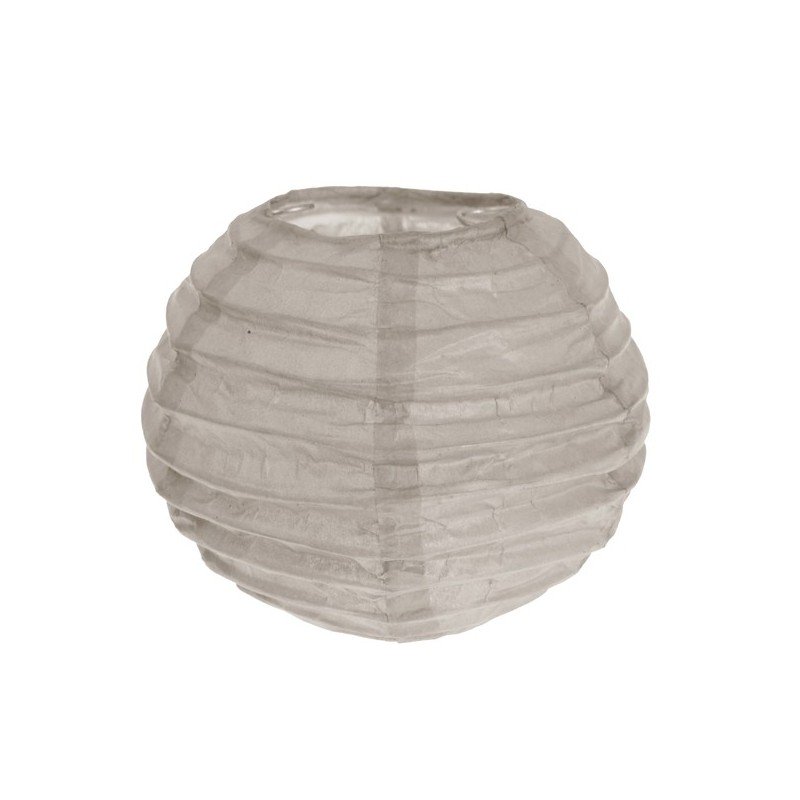 Lanterna XS, carta, 7,5 cm, busta di 2 pezzi, taupe