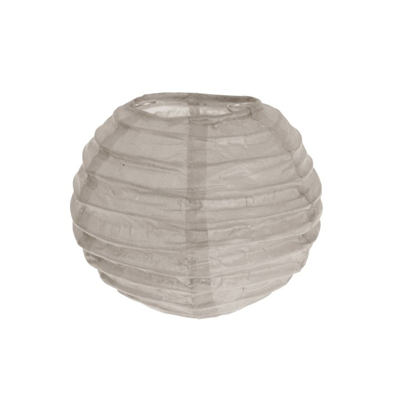 Lanterne XS, papier, 7,5 cm, sachet de 2 pièces, taupe