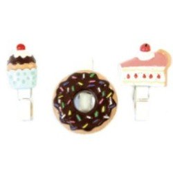 6 pinzette per dolci (resina)