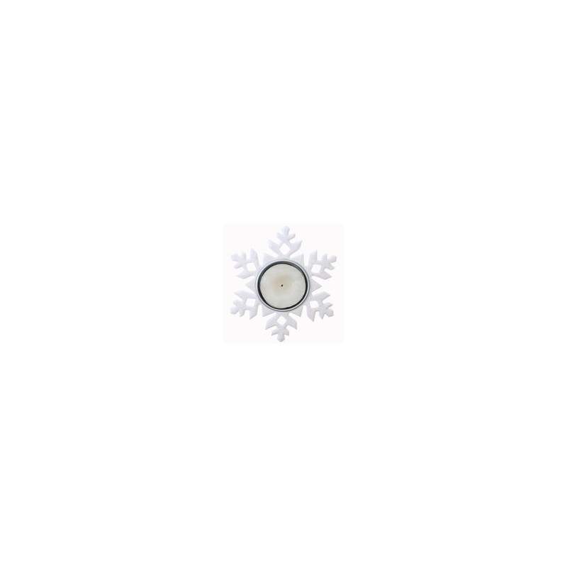 Porte bougie flocon blanc Porte bougie flocon blanc