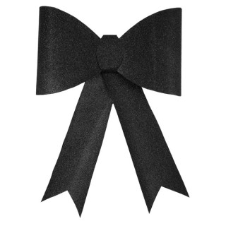 Grande fiocco nero con paillettes, 1 pezzo
