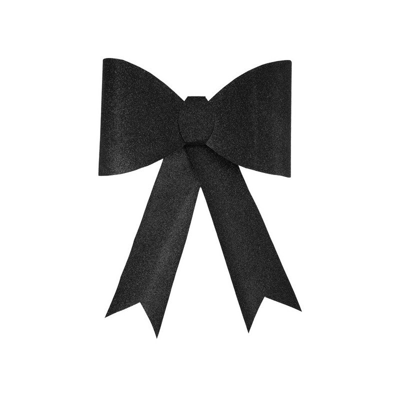 Grande fiocco nero con paillettes, 1 pezzo