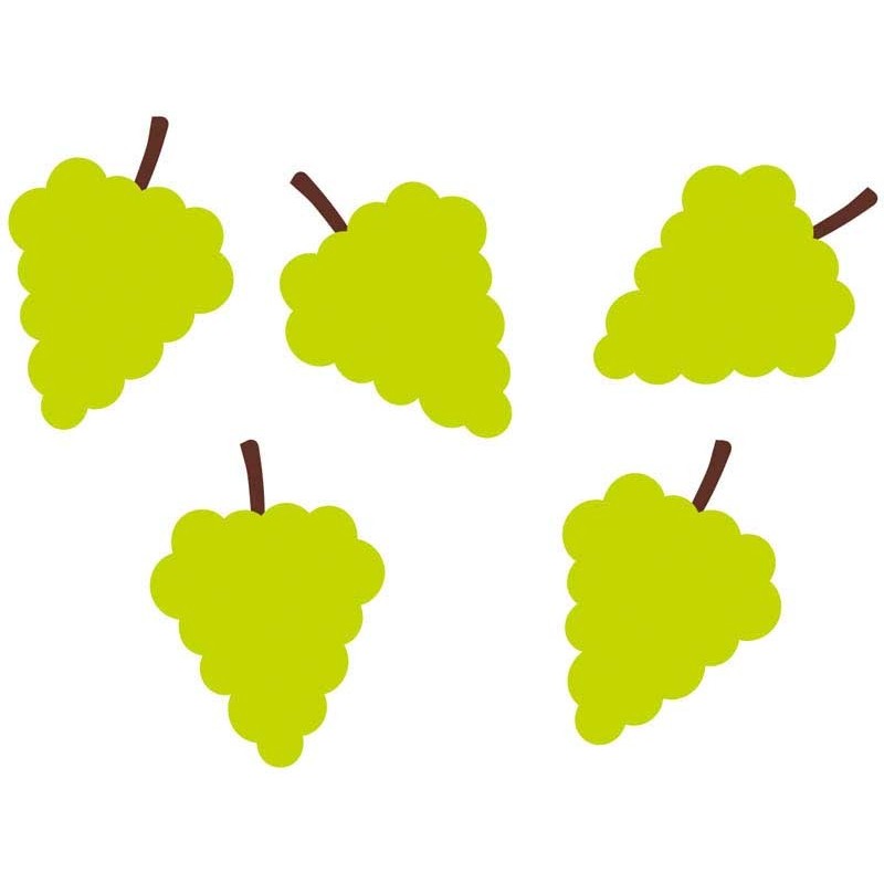1 sachet de 100 grappes de raisin, vert, 6.5 cm 1 sachet de 100 grappes de raisin, vert, 6.5 cm