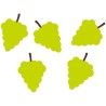 1 busta di 100 grappoli d'uva, verde, 6,5 cm 1 busta di 100 grappoli d'uva, verde, 6,5 cm