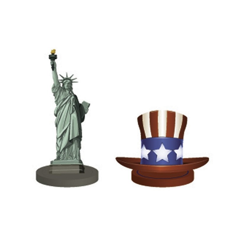 4 segnaposto, USA, 6 cm e 4,5 cm 4 segnaposto, USA, 6 cm e 4,5 cm