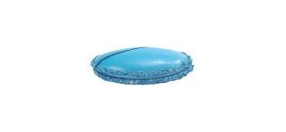 Marque place macaron turquoise, sachet de 2 pces