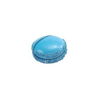 Marque place macaron turquoise, sachet de 2 pces