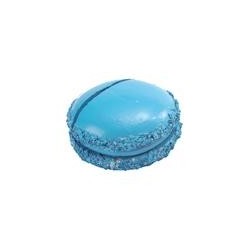 Marque place macaron turquoise, sachet de 2 pces