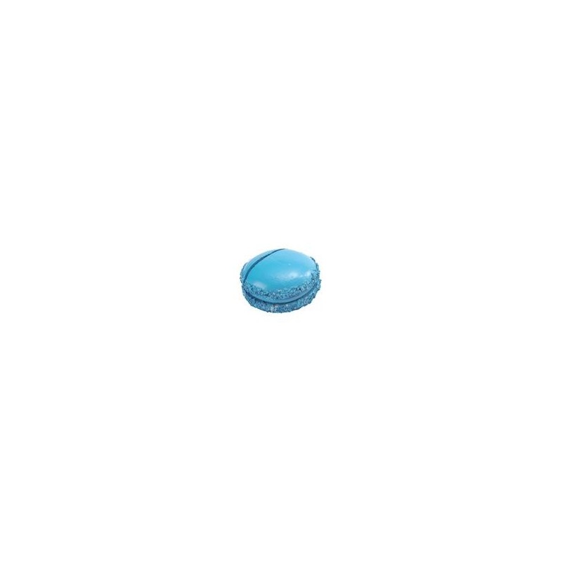 Marque place macaron turquoise, sachet de 2 pces