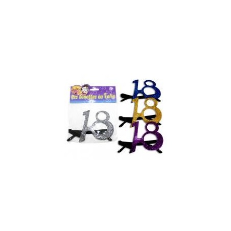 Occhiali giganti "18" anni, 25 cm