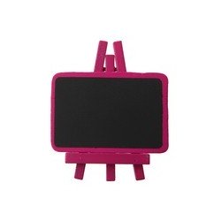 4 lavagne su cavalletto, legno, 6,7 x 4,5 cm, fucsia