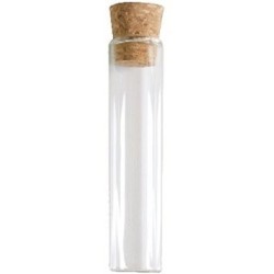 Eprouvette avc bouchon en liège, 15 cm 