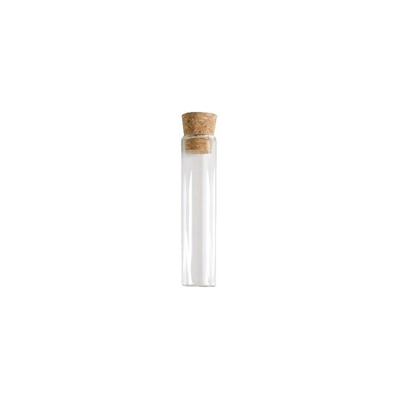 Reagenglas, Transparent, Glas mit Korken, 15 cm