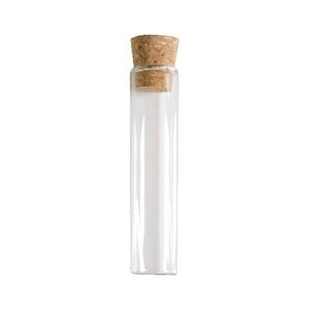 Reagenglas, Transparent, Glas mit Korken, 15 cm