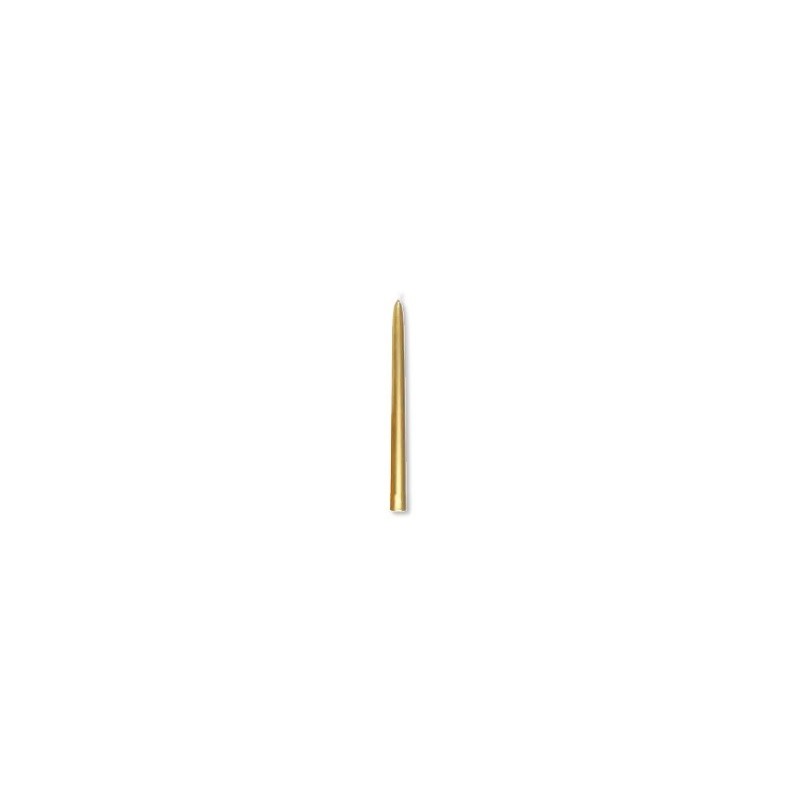 Chandelle, 250 x 22 mm, or, durée 7 heures Chandelle, 250 x 22 mm, or, durée 7 heures