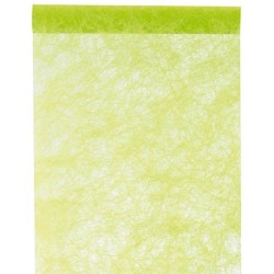 Chemin de table fanon vert 0.30 cm x 5 mètres