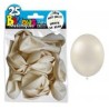 25 ballons métal blanc 25 ballons métal blanc