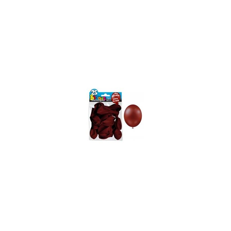 25 Ballons crystal, metallisiert, schokolade 25 Ballons crystal, metallisiert, schokolade