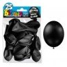25 ballons métal noir