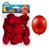 25 palloncini in metallo rosso. D. 30cm 25 palloncini in metallo rosso. D. 30cm