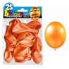 25 ballons métal orange corail 25 ballons métal orange corail