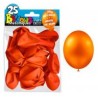 25 ballons métal orange 25 ballons métal orange