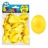 25 ballons métal jaune citron
