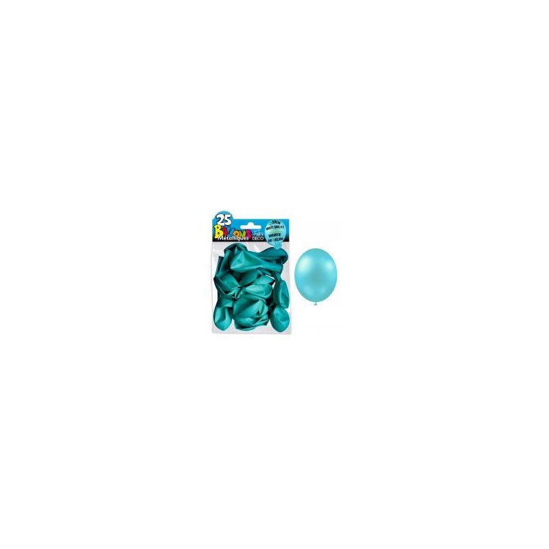 25 ballons métal bleu ciel 25 ballons métal bleu ciel