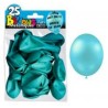 25 palloncini in metallo blu ciaro. D. 30cm 25 palloncini in metallo blu ciaro. D. 30cm