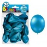 25 ballons métal bleu  25 ballons métal bleu