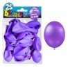 25 ballons métal violet clair