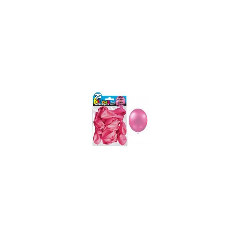 25 ballons métal rose bonbon 25 ballons métal rose bonbon