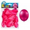 25 Ballons crystal, metallisiert, fuchsia