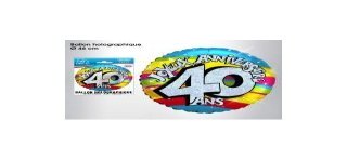 1 Heliumballon  "40 ans"