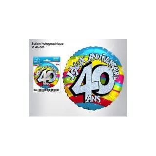 Palloncino ad elio 40 anni, ø 46 cm