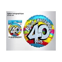 Palloncino ad elio 40 anni, ø 46 cm