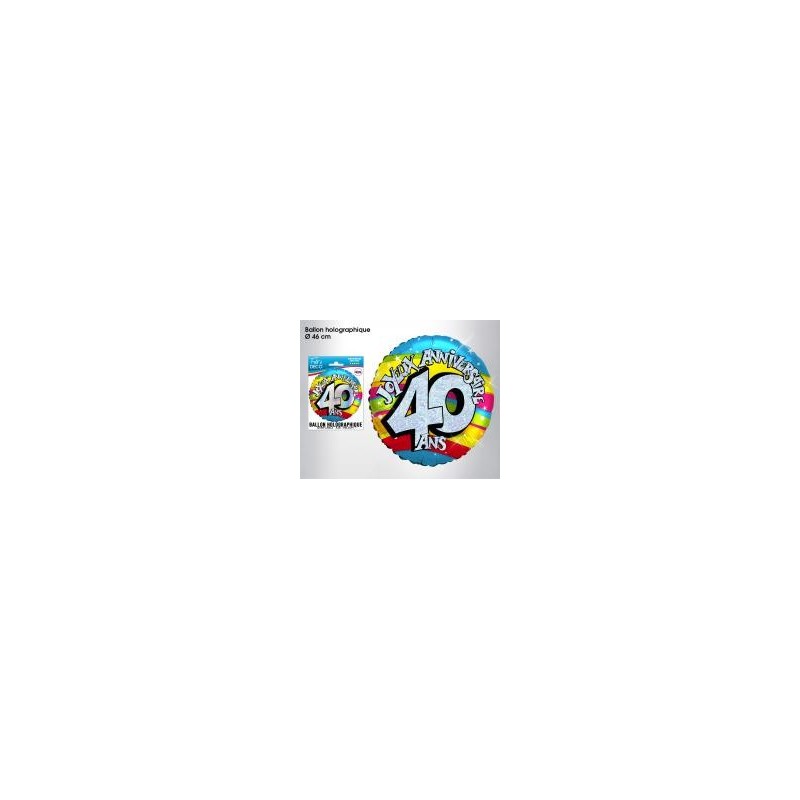 Palloncino ad elio 40 anni, ø 46 cm Palloncino ad elio 40 anni, ø 46 cm
