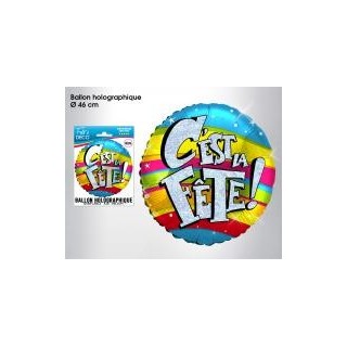 1 Heliumballon  "C'est la fête"