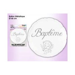 Palloncino Baptême all'elio, ø 46 cm