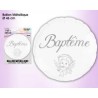 Ballon hélium Baptême, ø 46 cm