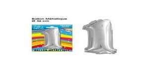 1 Ballon mit Metall-Aspekt, Nummer 1
