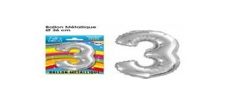 Palloncino metallico numero 3