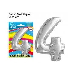1 Ballon mit Metall-Aspekt, Nummer 4