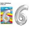 Palloncino metallico numero 6 Palloncino metallico numero 6