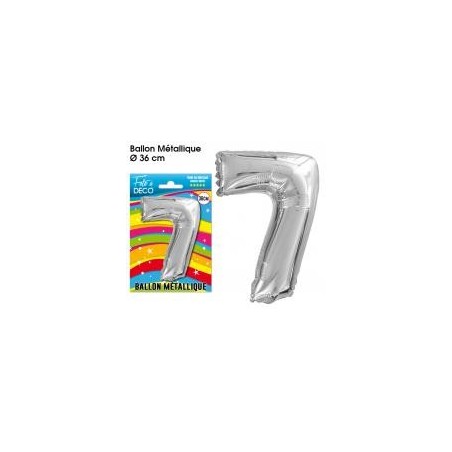 Ballon métallique Chiffre 7
