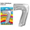Ballon métallique Chiffre 7 Ballon métallique Chiffre 7