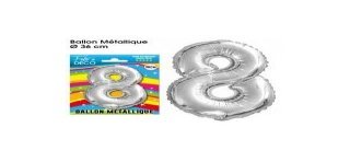 Palloncino metallico numero 8