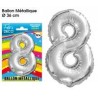 Ballon métallique Chiffre 8 Ballon métallique Chiffre 8