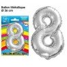 Palloncino metallico numero 8