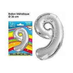 Palloncino metallico numero 9